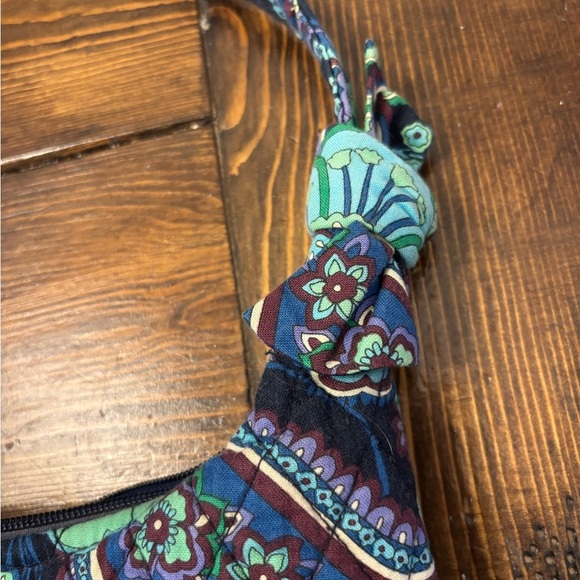 Vera Bradley Blue Rhapsody Floral Print Hand Bag Retired Pattern - Picture 4 of 9